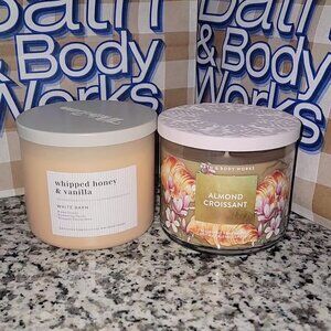 🎉 NEW BATH & BODY WORKS WHIPPED HONEY & ALMOND CROISSANT BUNDLE